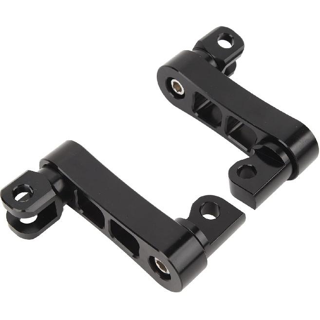 Motorcycle Foot Peg Adjustable Passenger Footpegs Highway Bracket, 360° Rotating Foot Peg Extensions Passenger Highway Peg Clamp Bracket, Sturdy