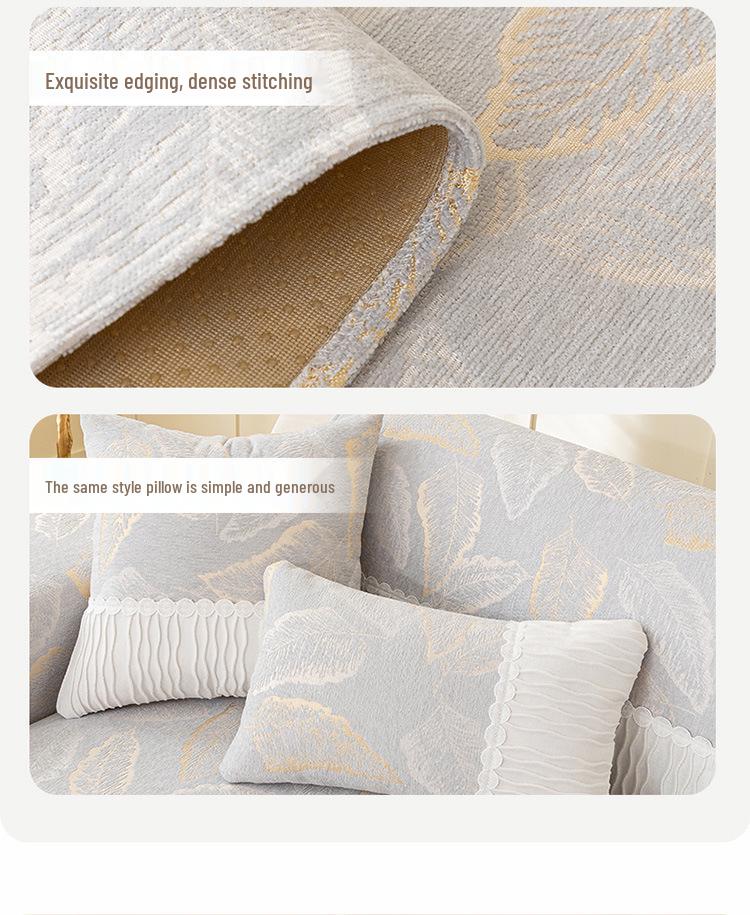 2025 Cream Luxury Non-slip Sofa Cushion - Four Seasons Universal Cover
