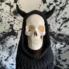 1PC Autumn Winter New Pullover Hat Halloween Spooky Knitted Cowl Hat Fashion Warm Woolen Hat Women Soft Pullover Hat