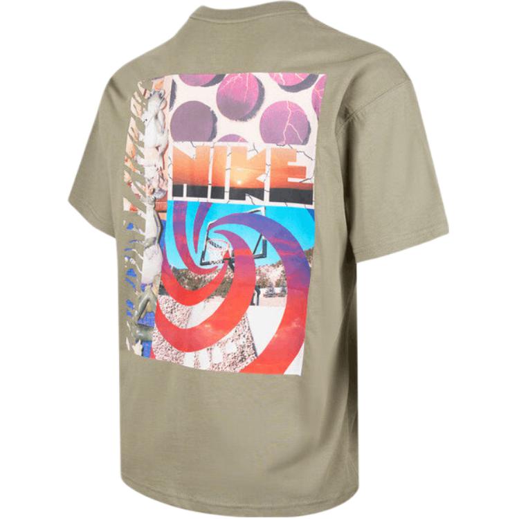 Nike As U Nsw Tee M90 Oc Open Logo Printed Round Neck Versatile Short Sleeve T-Shirt Men Tops HQ9269-320