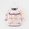 Cartoon Animal Waterproof Baby Apron for Infant Long Sleeve Children Feeding Scarf Apron Smock Bandana Bibs Burp Cloth