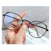 Cute Anti Blue Light Glasses Metal Glasses Frame Flat Glasses Fashion Comfortable Transparent Glasses For Women