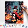 Disney Donald Duck halloween pumpkin oil painting art kit handmade painting diy home decoration