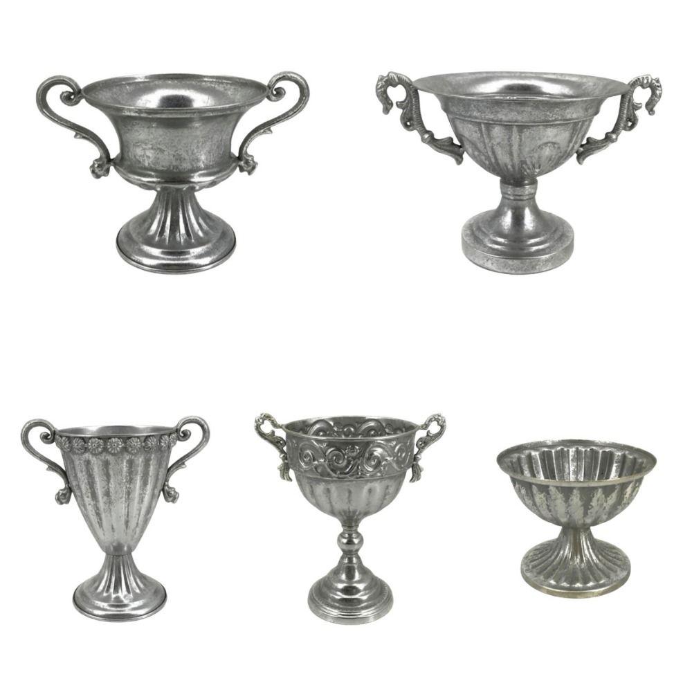 Classical Iron Flower Vase Simple Roman Plant Pot New Flower Planter  Home Decoration