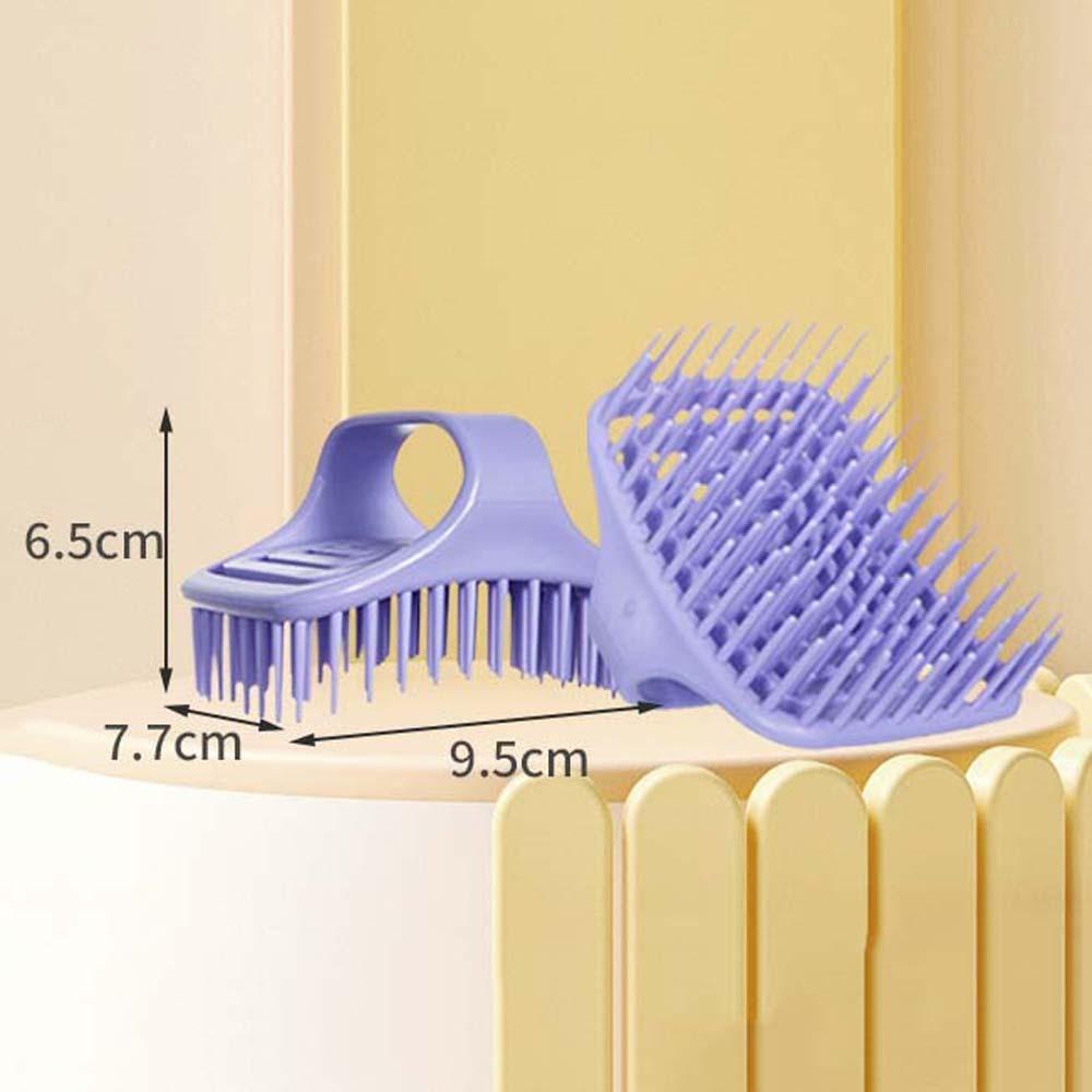 Hollow Brush Head Shampoo Brush Hair Care Tool Scalp Massage Hair Washing Comb Deep Cleaning Arc-shaped Scalp Massage Brush