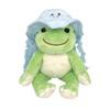Pickles the Friends of the Jellyfish H14 x W20 x D3cm [Nakajima Corporation] Frog, Sea, Hat, Blue, 206596-25,