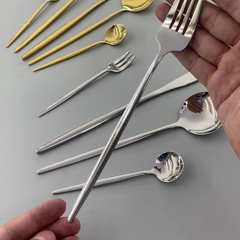 Linpan Silver Cutlery Set - 4 Pieces (Pack of 2)