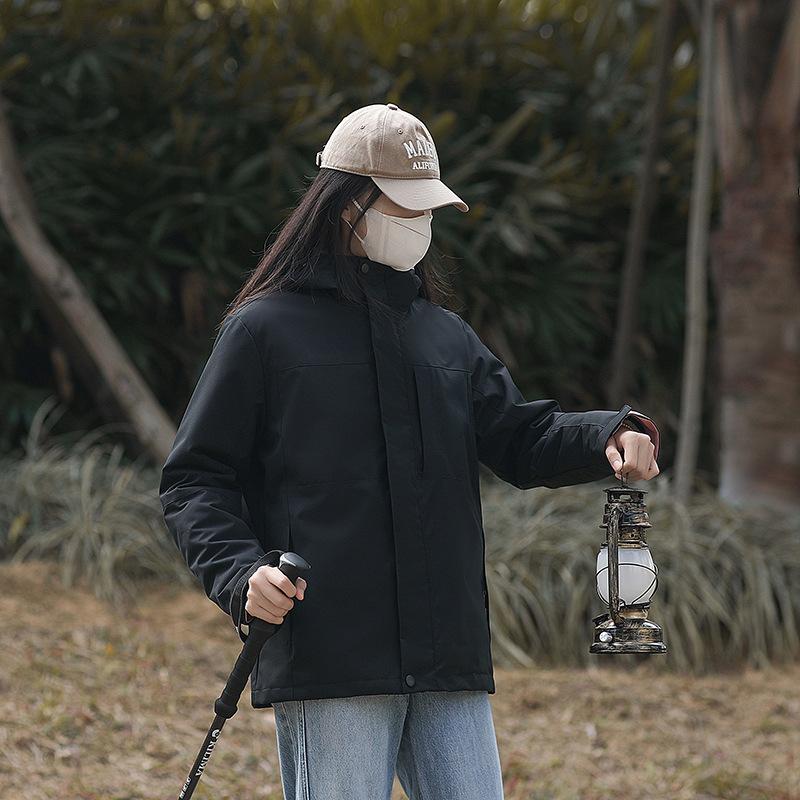 Hooded Jacket 2026 Spring and Autumn Windproof Waterproof Breathable Jacket Outdoor Mountaineering Jacket Removable Cap