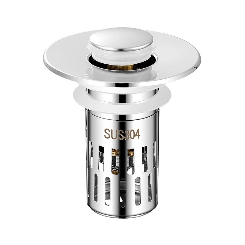 

Универсальный многоцелевой фильтр для раковины Слив раковины с нажимным сердечником для отскока Универсальный комплект для слива для кухонной и ванной раковины 1PCS