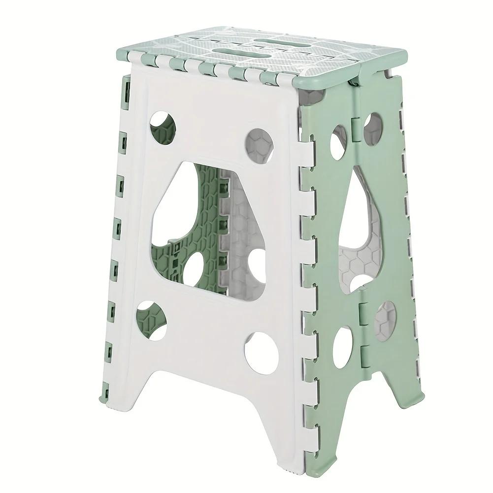 Portable Plastic Folding Stool Outdoor Folding Camping Stool Ultra Light Folding Fishing Chair for Home Bathroom Kitchen Camping