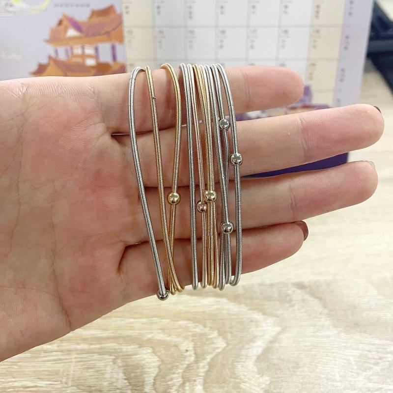 10x Guitar String Bracelets Rose Gold Metal Bangle Bracelets Stackable Bracelets for Women Girl Jewelry Gifts Unisex
