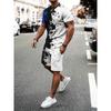 Summer Men's Short Sleeve Suit Fashion Street Short Sleeve Shorts 2 Casual Fashion Style
