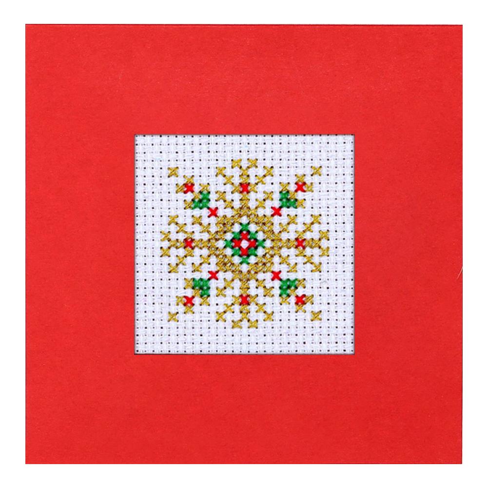 Kit de Carte de Vœux Point de Croix DIY Carte de Noël Kit Point de Croix Carte de Noël Kit de Modèle Point de Croix Ensemble pour Noël