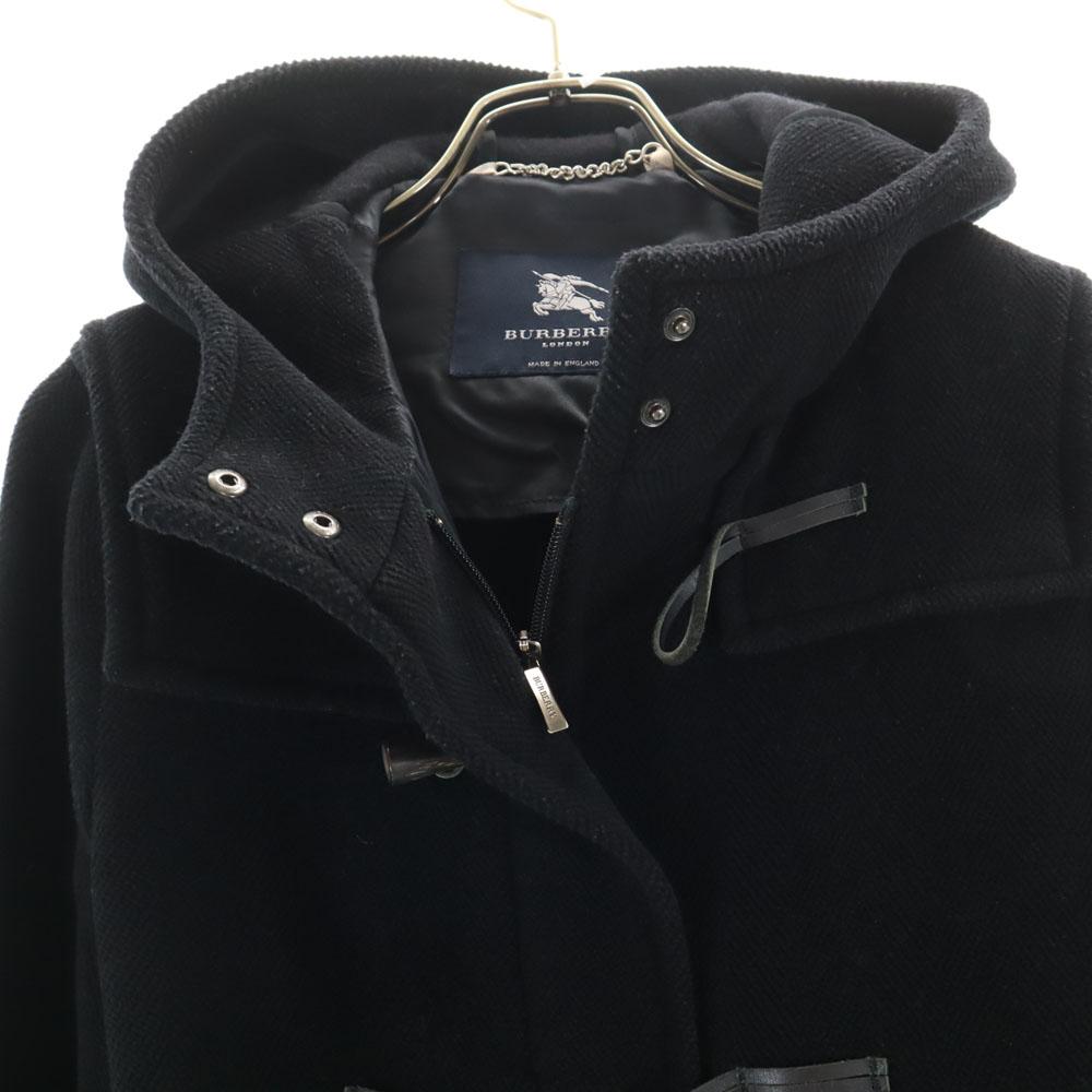 BURBERRY Made in England 100% wool Duffel coat black Women Used