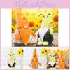 Charmante Herfst Decoratie Zonnebloem Lieveheersbeestje Pluche Pop Voor Thanksgiving Vieringen