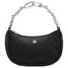 City Essentials Logo Nylon Mini Tote Bag Women Bags Black Silver LW9FVZS-0393
