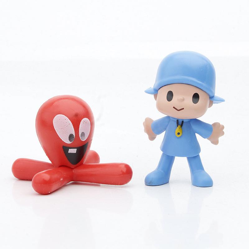Entzückendes Pocoyo Zinkia Plüschfiguren-Set Enthält Bunte Elefanten- und Entenspielzeuge