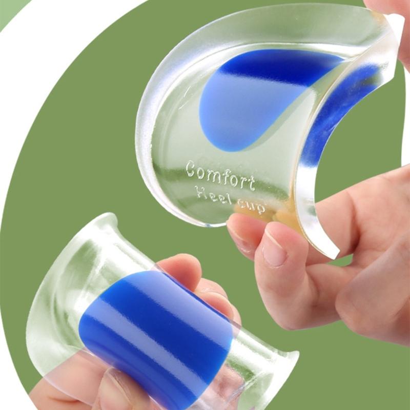 Gel Heel Cushions for Heel Pains Relief, Heel Cushions Inserts Gel Heel Cup Heel Support Pads Heel Inserts for Women Man