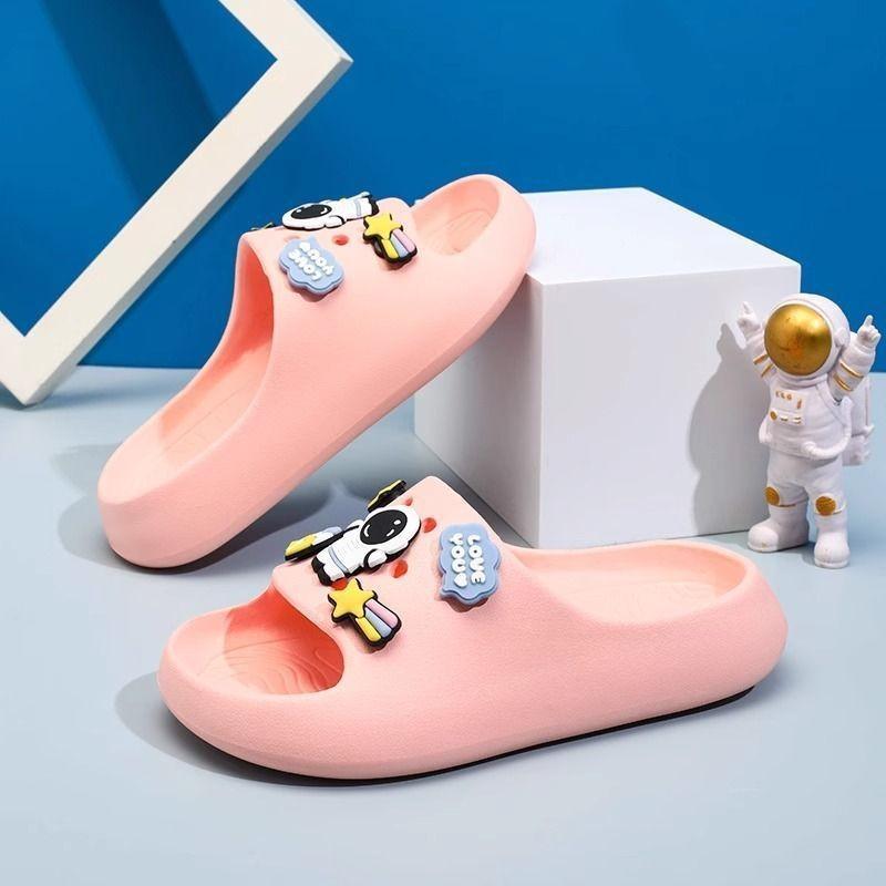 Colorful Astronaut Mini Childrens Slippers Fun Eva Slide Sandals For Indoor And Outdoor Use