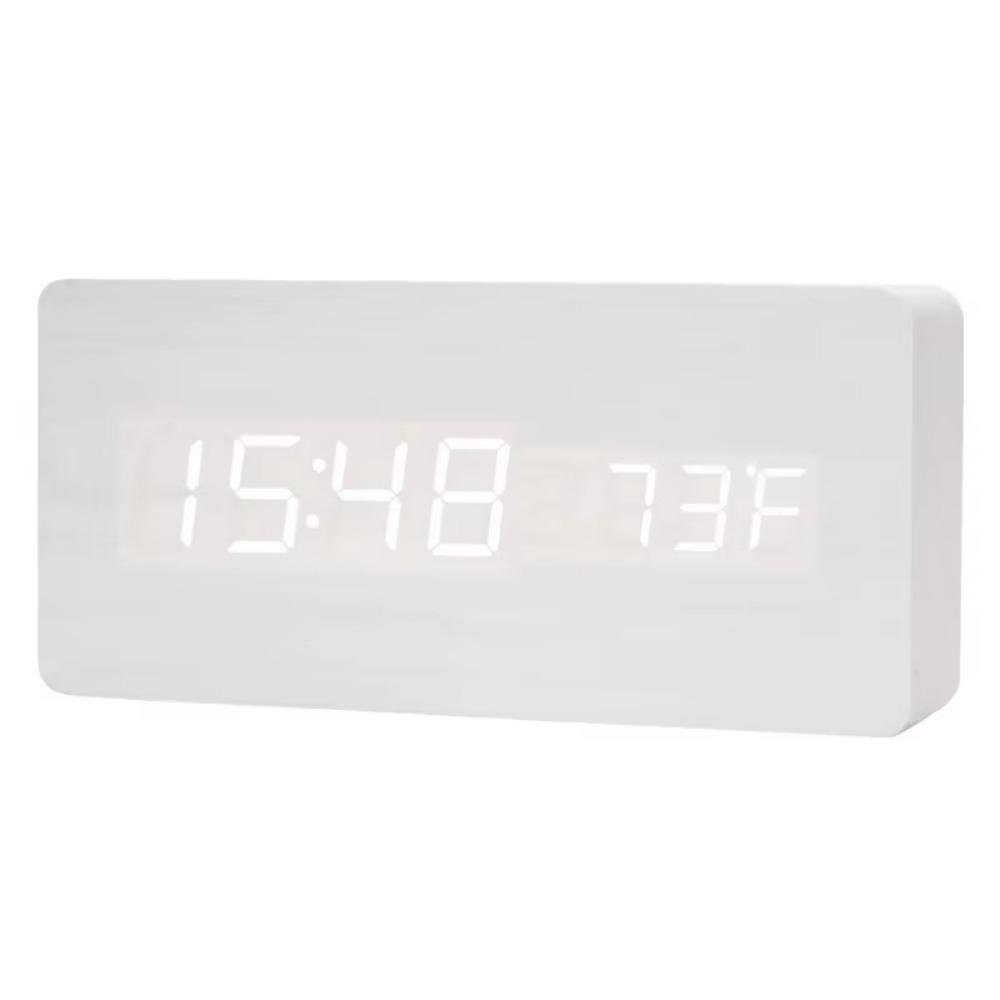 Digitaler Wecker mit großem Display, Erinnerungsfunktion, Temperaturanzeige, LED-Digitaluhr, USB-/Batteriebetrieb, LED-Digitalanzeige