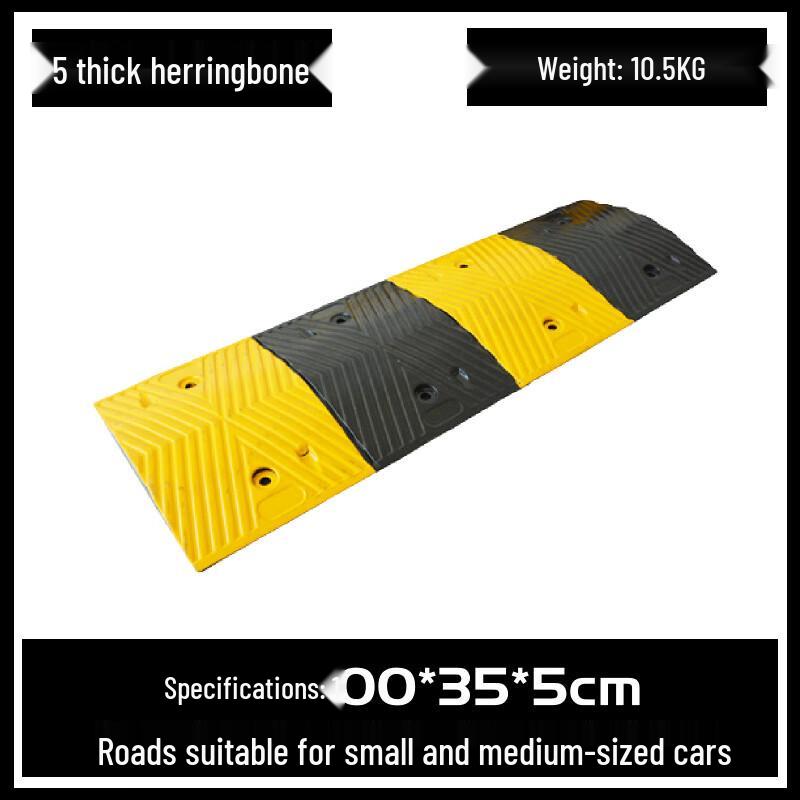 Brangdy Heavy-Duty Rubber Speed Bump