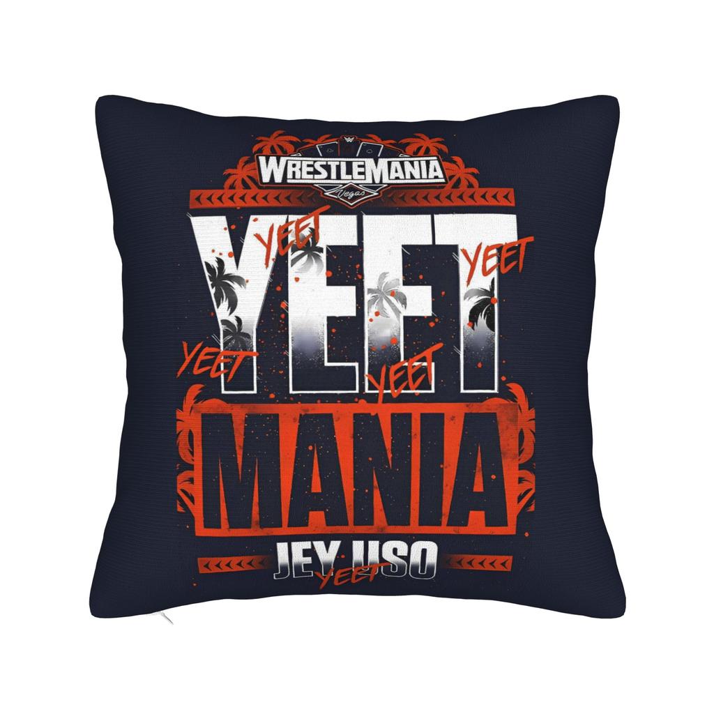 JEY YEET USO Wrestling Pillow Cover  Print Cushion Cover Vintage Pillow Case For Office Car Home Decor