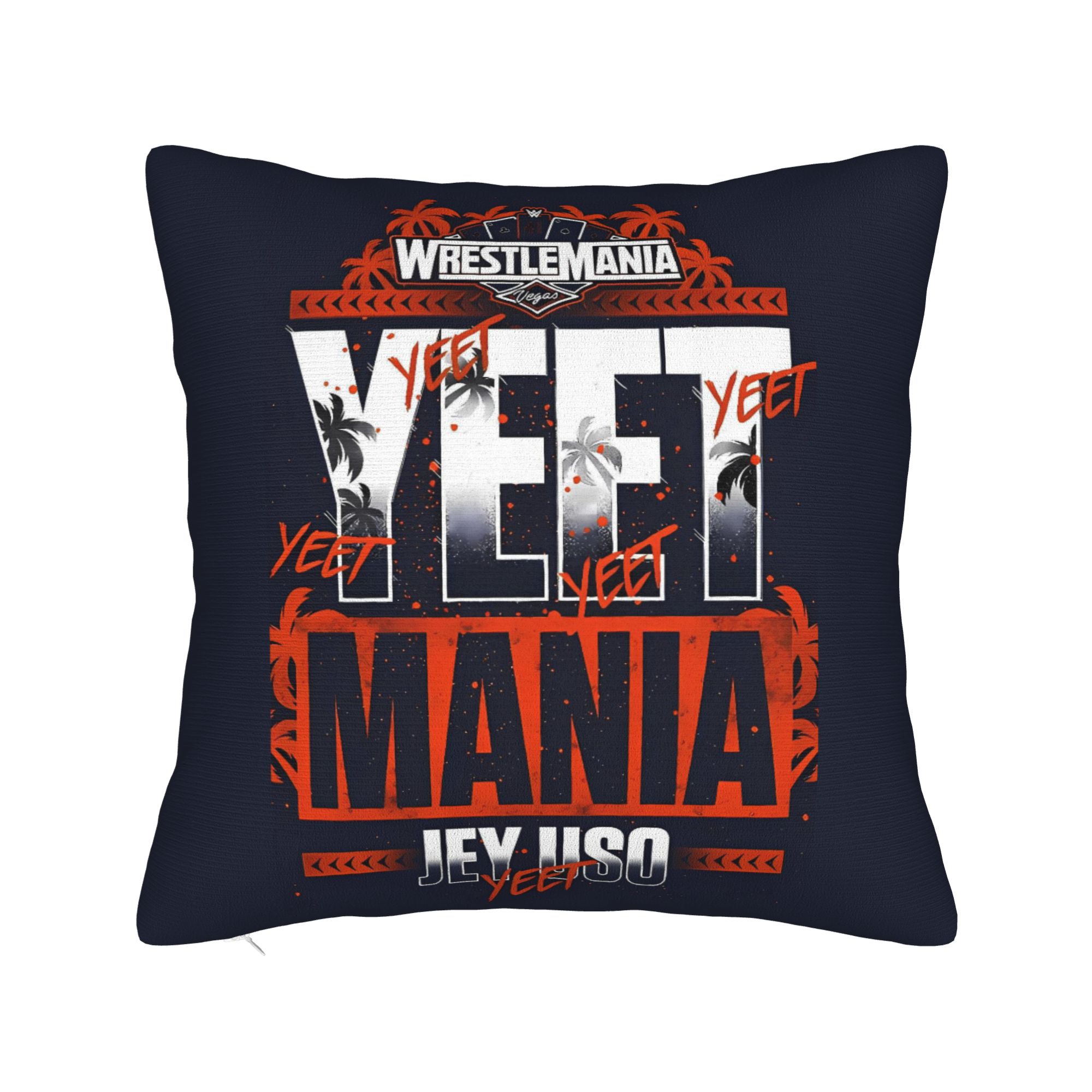 JEY YEET USO Wrestling Pillow Case  Soft Pillow Cover For Living Room Sofa Kawaii Pillowcases 16x16Inch