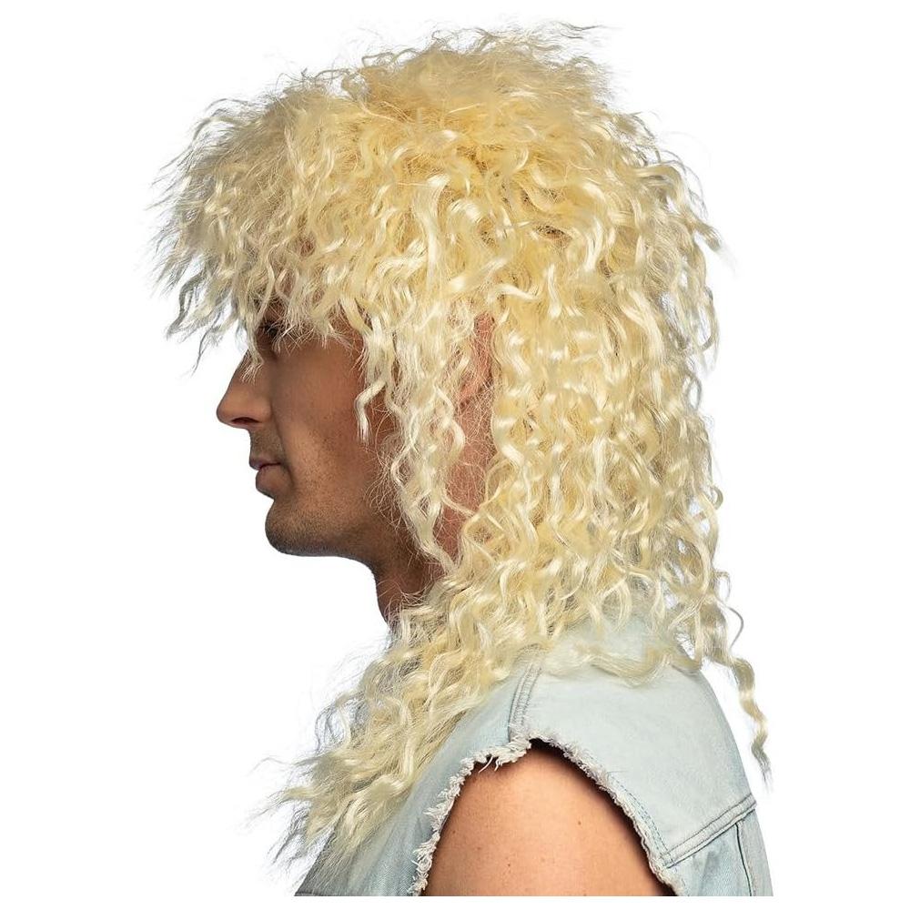 Party-style European and American men's rock wig headgear