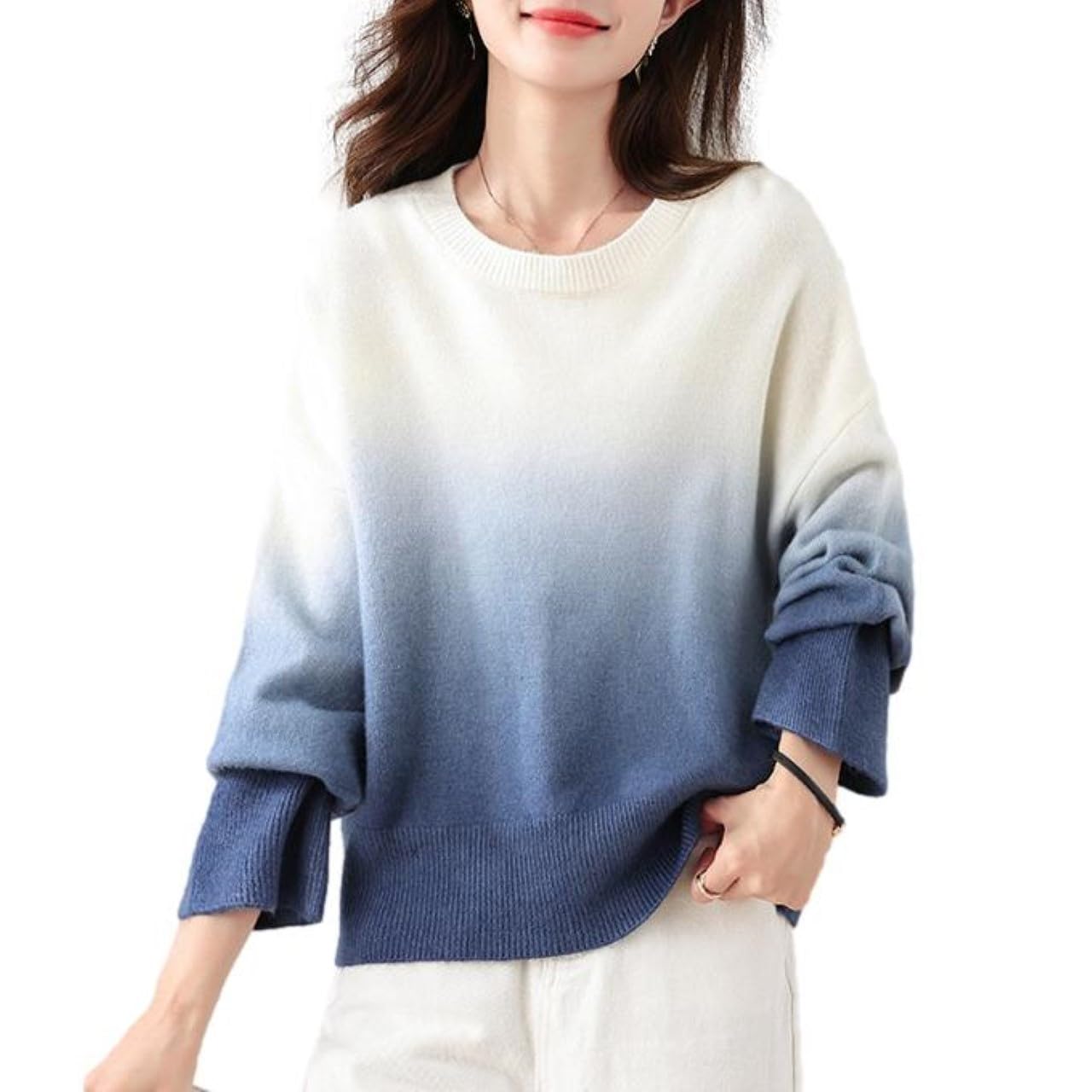 

Blue Beryl Knit Top Gradient Sweater BB065-BL-L синий
