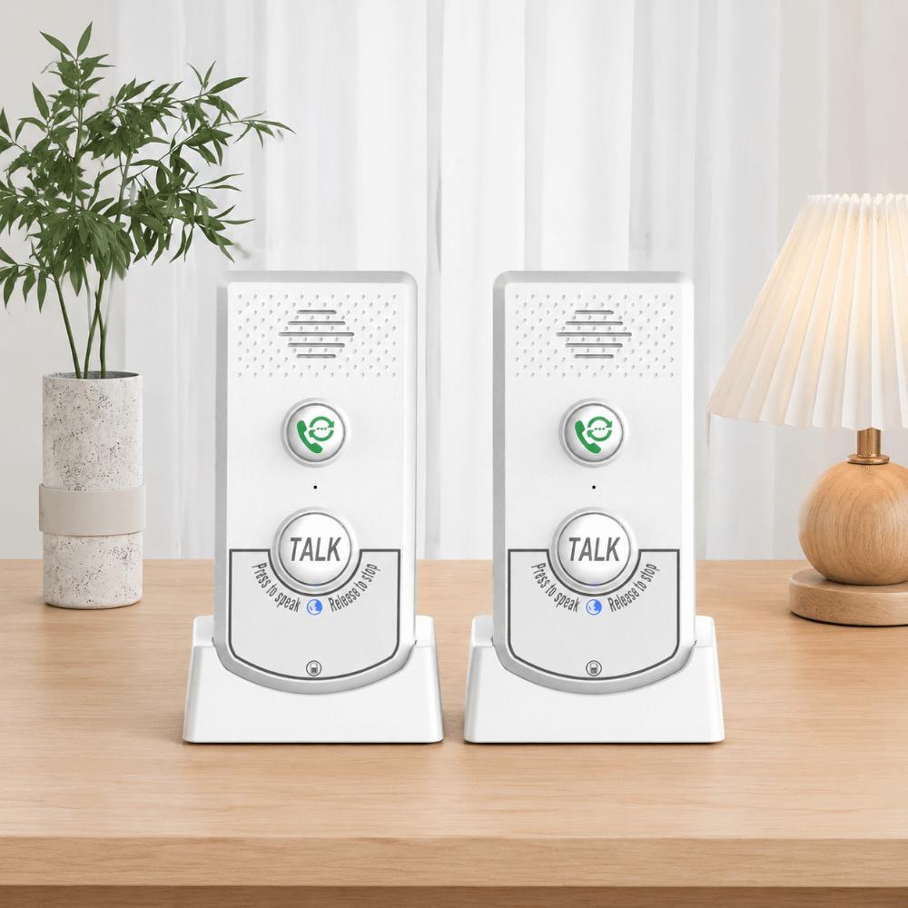 Kabelloser Pflegerrufer Zwei-Wege-Audio Zwei-Wege-Sprechanlage Funk-Intercom Altenpflege