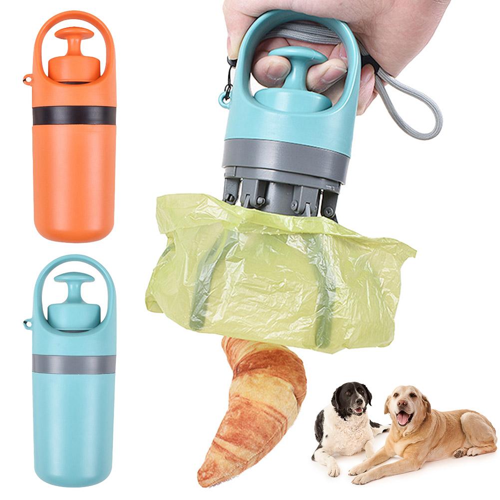 Dog Poop Scooper Pet Waste Picker Zero-Contact Easy-Grip Hygienic Operation Outdoor Dog Walking Travel with Pets Eco-Conscious