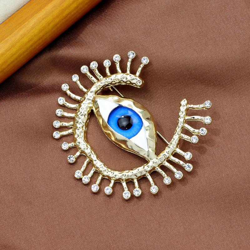 Barokke Luxe Mooi Sprankelend Duivelse Ogen Ontwerp Heren Dames Broche Spelden Sieraden Accessoires Koppels Verrassing Feestartikelen