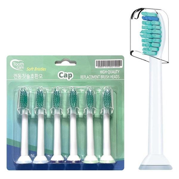 

Toss Care Совместимые с Philips электрические Brothers 6P + защитный колпачок 6P, 1