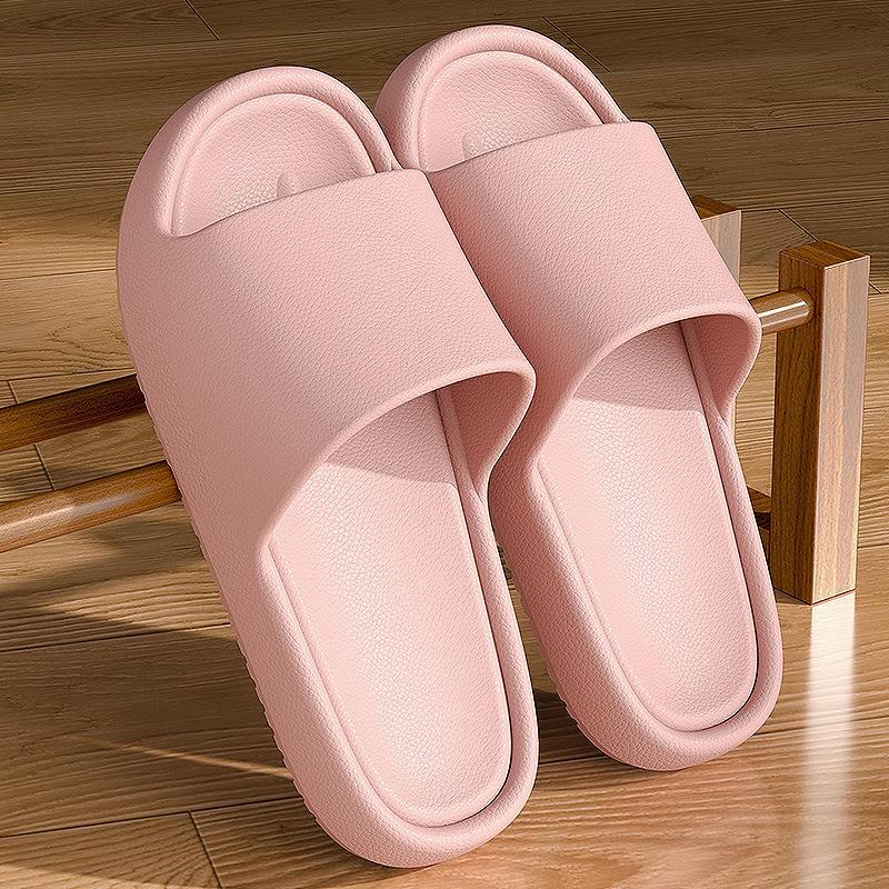 

Женские летние тапочки из ПВХ с толстой нескользящей подошвой для дома и улицы розовый