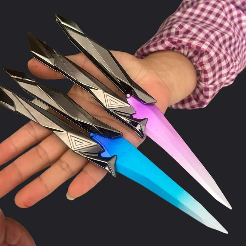 Taktisk Skytespill Sammenleggbar Sommerfuglkniv 3D Gravert Samleobjekt Våpen Bærbar Nærkampsutstyr For Cosplay/Gaming Tilbe