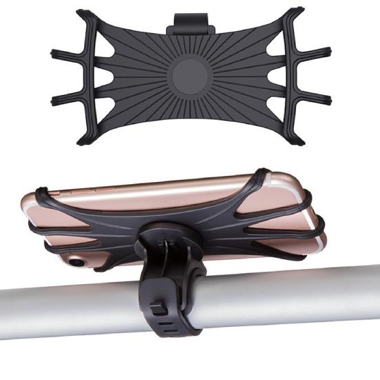 Phone Holder 360 Degree Rotating Silicone Handlebar Phone Navigation Bracket for Mountain Bike