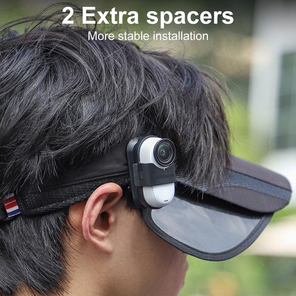 Braçadeira de Clipe para Câmera com Montagem Fixa de 360 Graus Suporte de Tampa de Câmera para Câmeras Esportivas Insta360 GO 3/GO 3S Acessórios