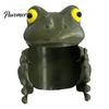 Mini Storage Box Frog Soda Can Lid Topper, Reusable Plastic Animal Cover, Office Workstation Accessories Decorative Desktop Container for 375ml