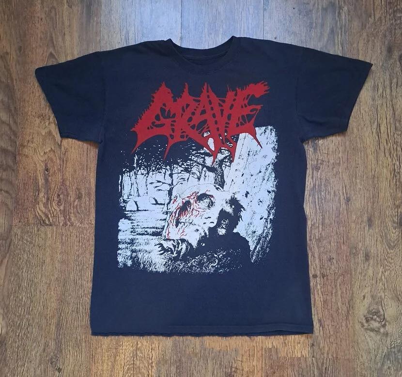New Grave Band Black T-shirt Cotton Full Size Unisex S5XL S