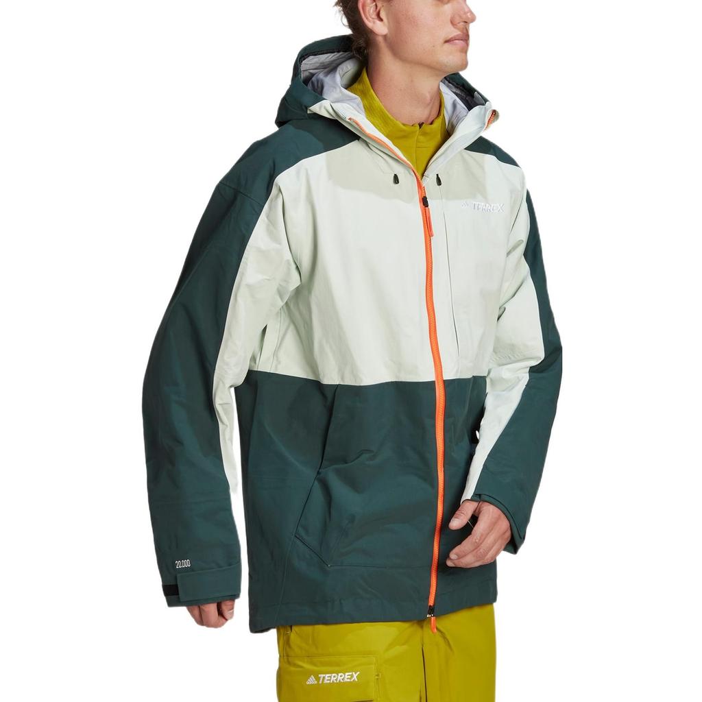 adidas Terrex Post-Consumer Snow Jacket Asia Sizing 'White Green' Men's HC7727