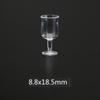 10Pcs/Set Red Wine Glass Dollhouse Wine Glass Dollhouse Miniature Glass Cup  Scene Ornament