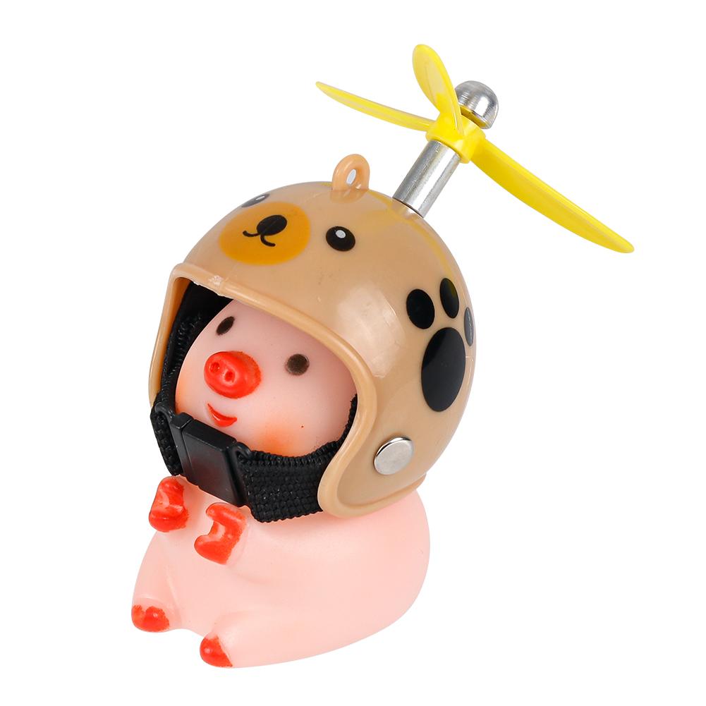 Cute Little Yellow Duck Car Interior Accessories Mtb Bike Cycling Motorcycle Helmet Riding Auto For VW Bmw Benz Tesla Parts