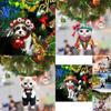 Creative Christmas Cat Car Charm Acrylic Cute Backpack Decoration For Auto Styling
