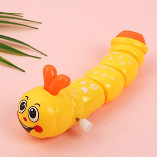 Wind-up Caterpillar Toy Cartoon Caterpillar Crawling Toy Toddlers Boys Girls Educational Interactive Spring Clockwork Animal Toy