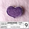 Na Yang Heart Embroidery Self-Adhesive Patch for DIY Clothing and Decoration