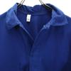 EURO WORK 70s 80s Vintage Herringbone Long Sleeve Shirt 50 Blue Men's Used
