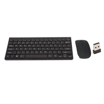 Kablosuz Klavye Mouse Komboları 10 Metre İletim Akıllı Uyku Ergonomik Tasarım 2.4G USB