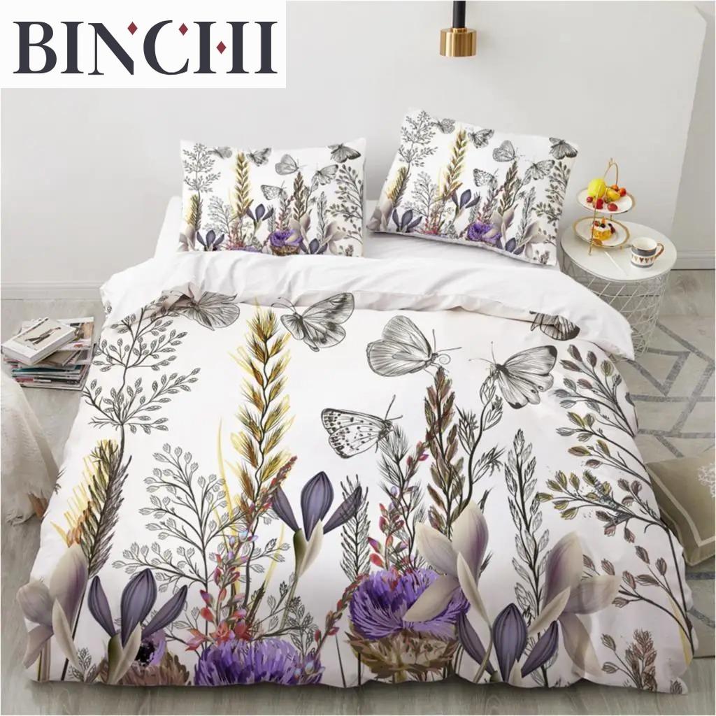 Luxury 3D Bedding Set Europe Double Duvet Cover Comfortable Blanket Quilt Nordic Bed Linen