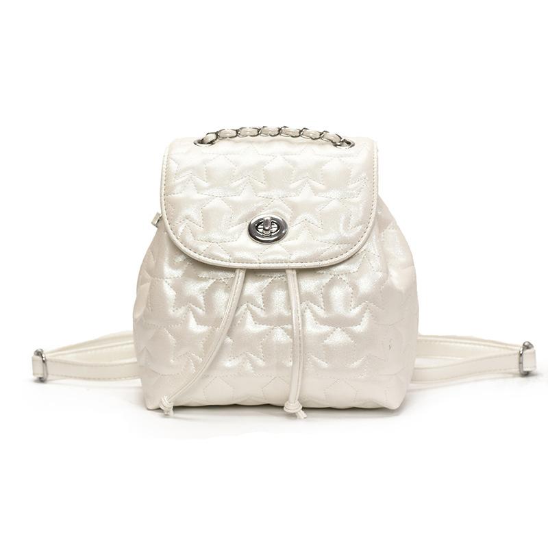 Bags Women's Bags Summer 2025 New Small Fragrant Wind Diamond Backpack Fashion Versatile Travel Bucket Bag Tide