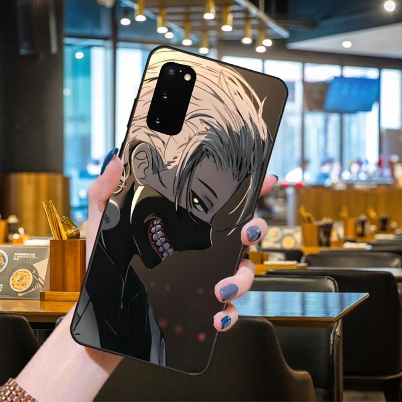 Kaneki Ken Tokyo Ghoul Phone Case For Samsung Galaxy S6 S7 S8 S9 S10 S21 S22 Plus Ultra Soft Black Phone Cover
